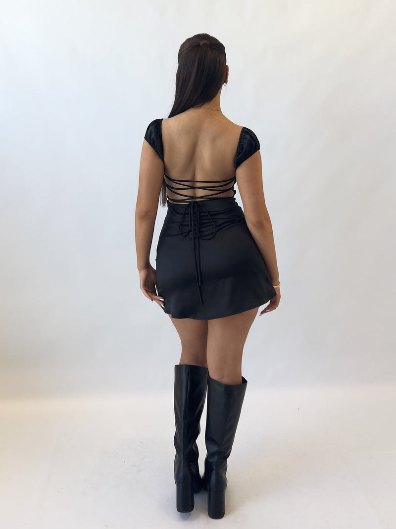 Roux Mini Dress - Black