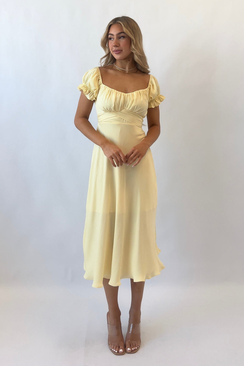 Ellison Midi Dress - Yellow
