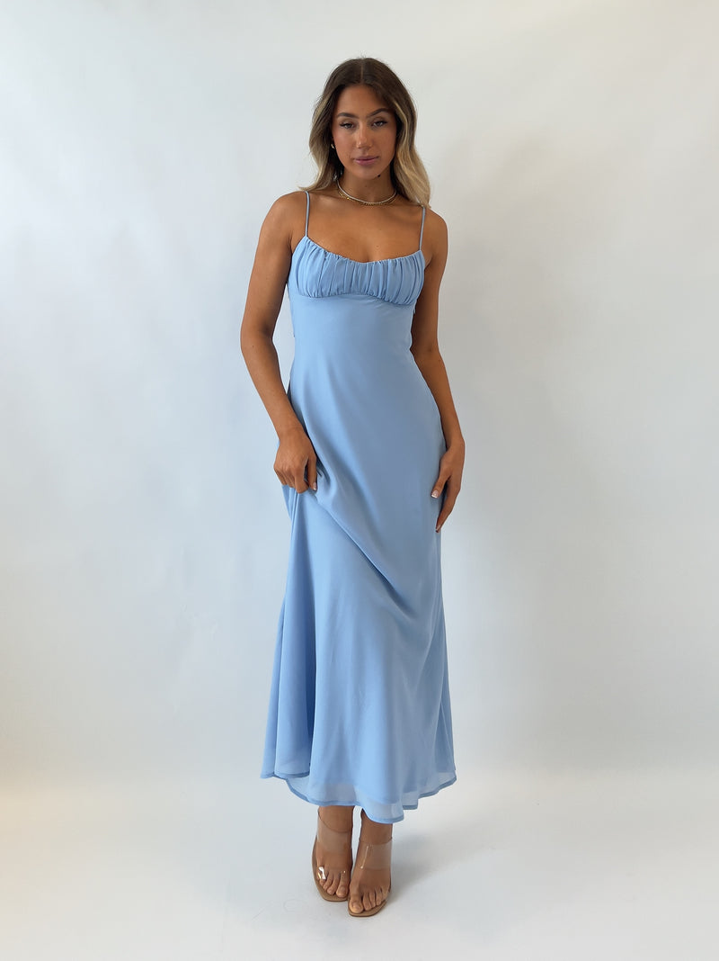 Noah Midi Dress - Blue