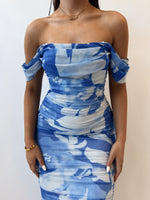 Regan Maxi Dress - Blue Florals