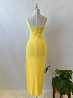 Taiya Midi Dress - Yellow
