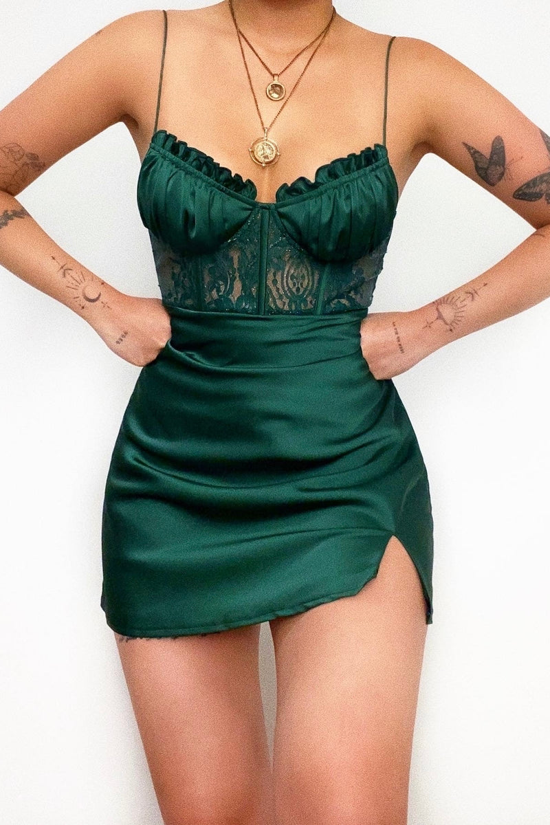 Olivia Mini Dress - Green