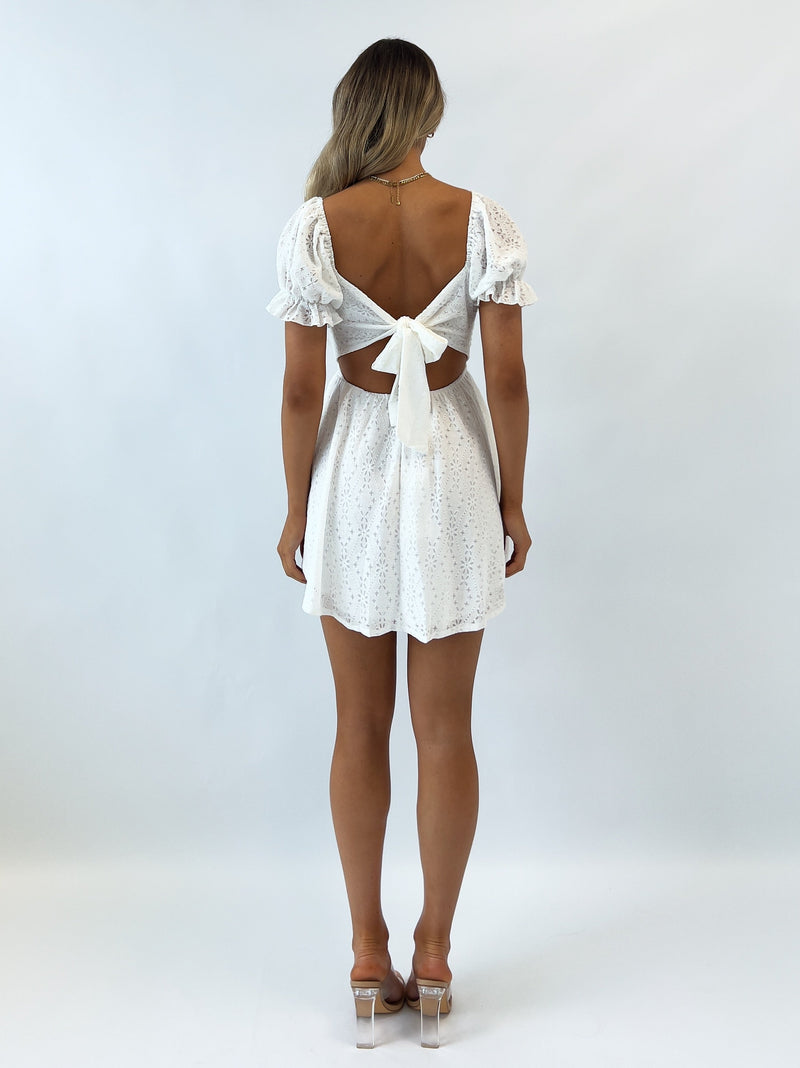 Chloe Mini Dress - White