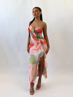 Abigail Midi Dress - Mixed Prints