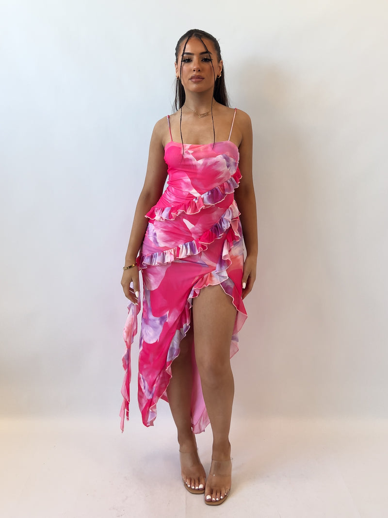 Besame Floral Midi Dress