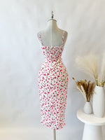 Millie Floral Midi Dress - Pink