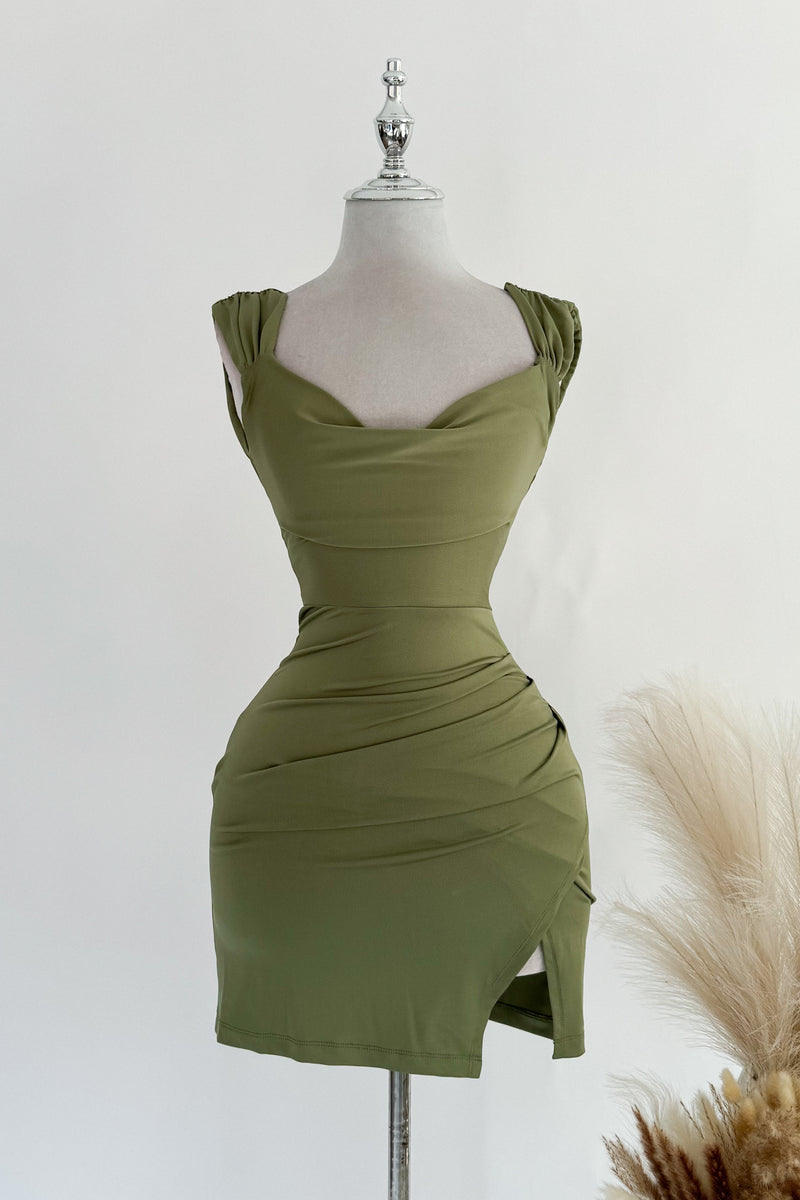 Freya Mini Dress - Khaki