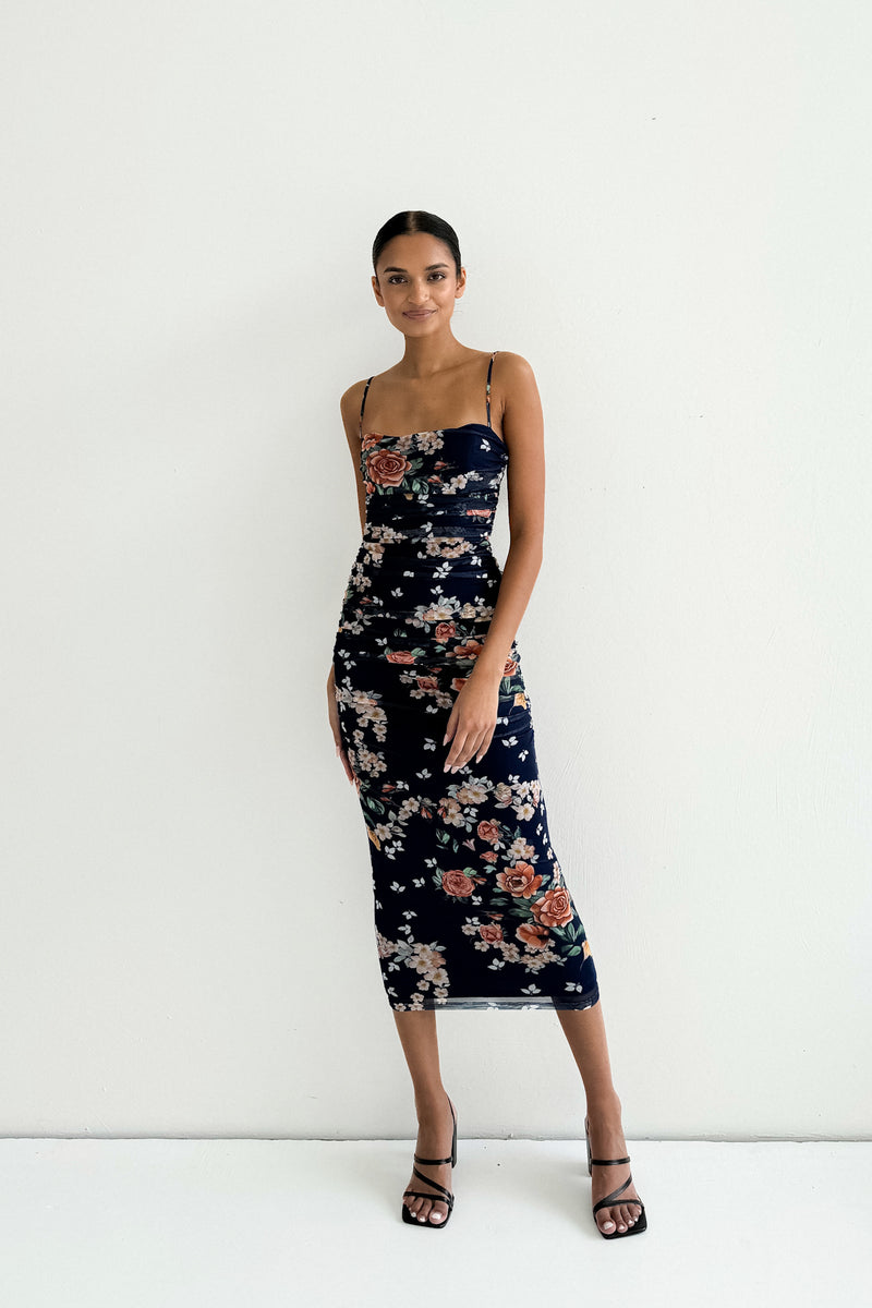 Amanda Floral Midi Dress