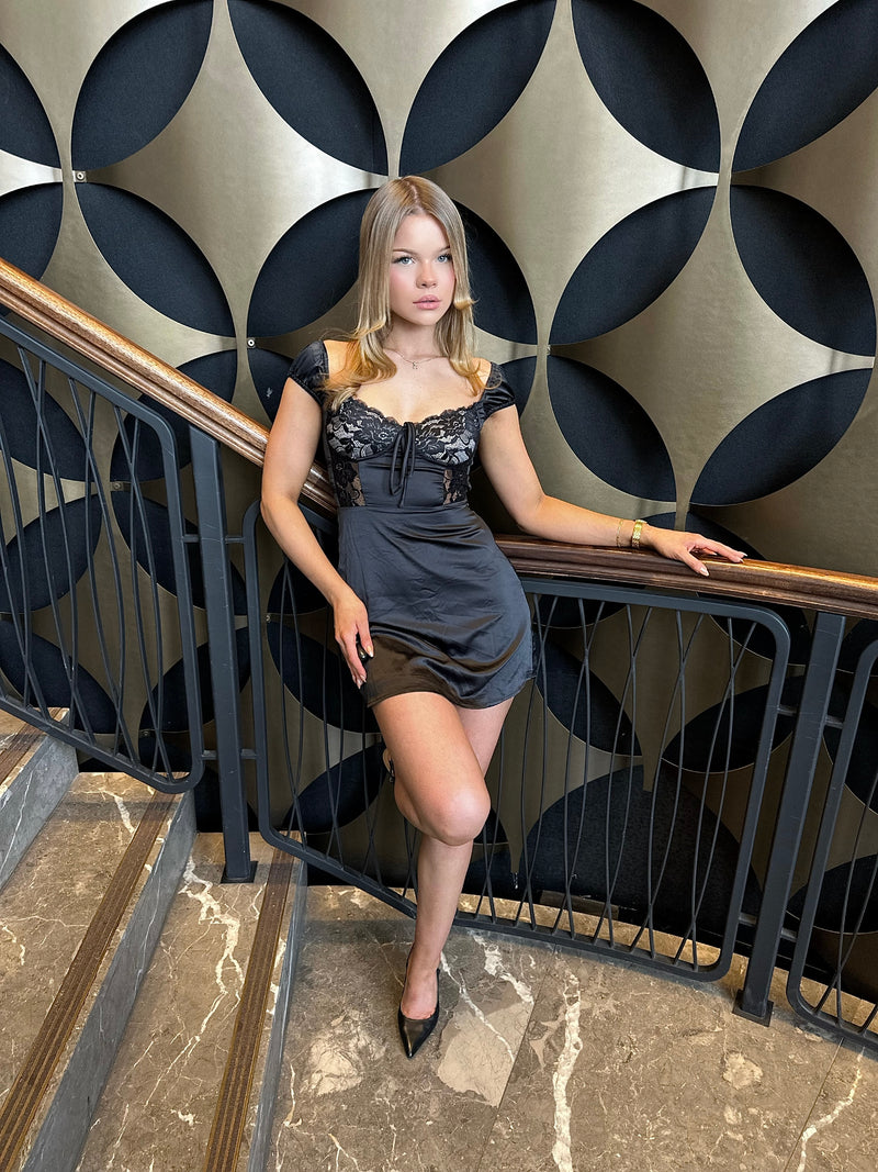 Roux Mini Dress - Black