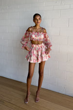 Angelina Floral Mini Skirt (PRE-ORDER)