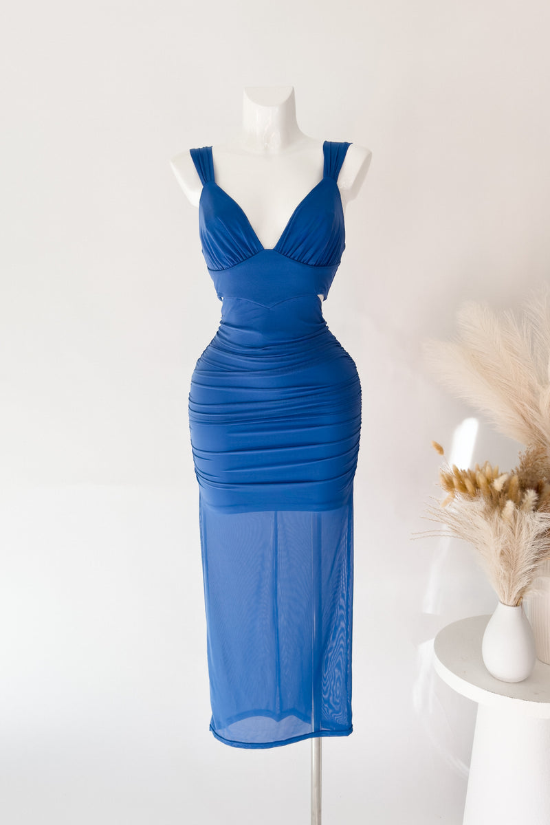 Kalia Midi Dress - Blue