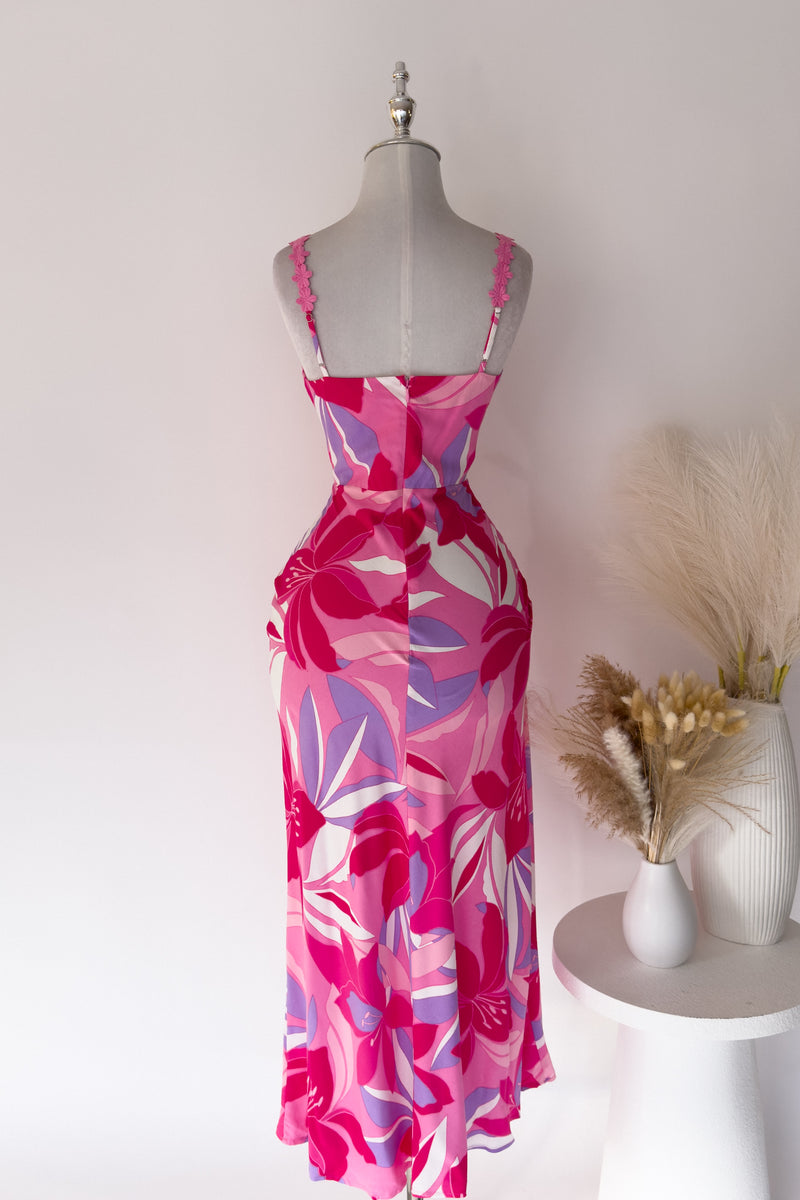 Lauren Floral Maxi Dress - Pink