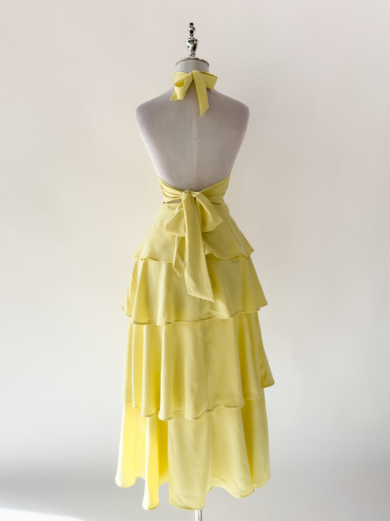 Chiara Maxi Dress - Lemon