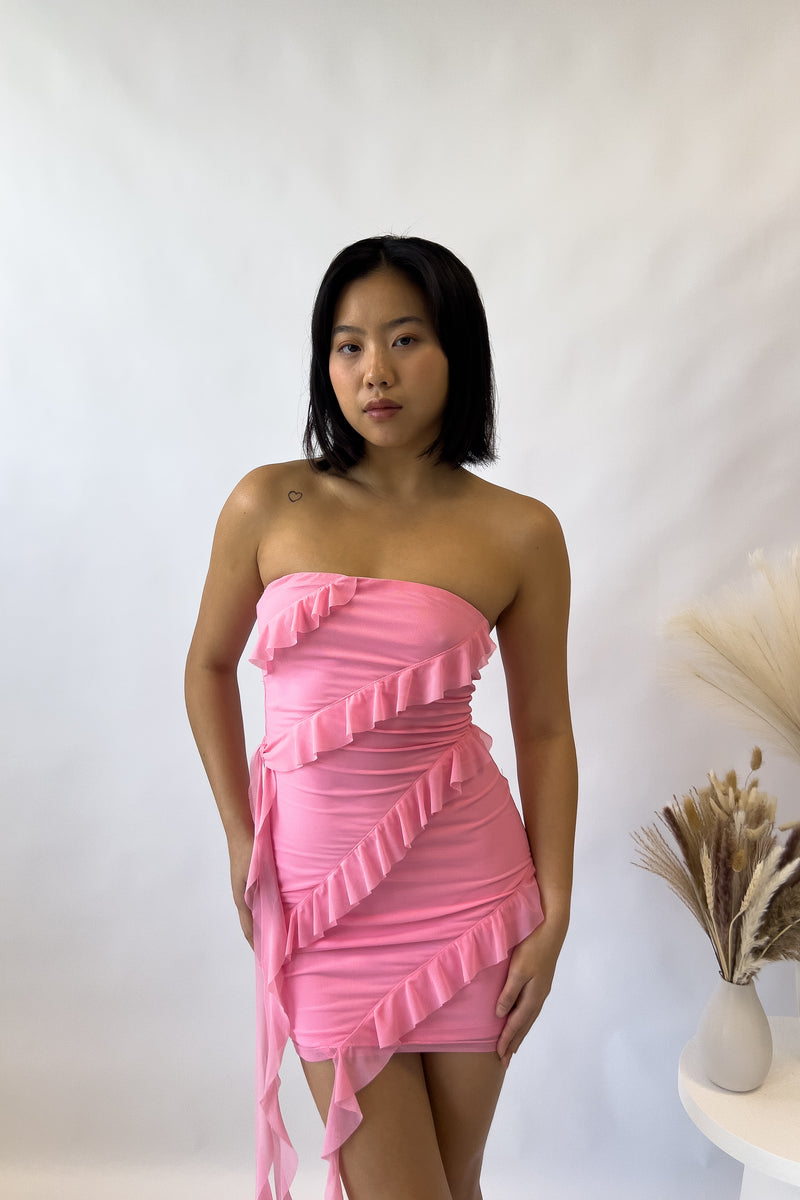 Isla Mini Dress - Pink