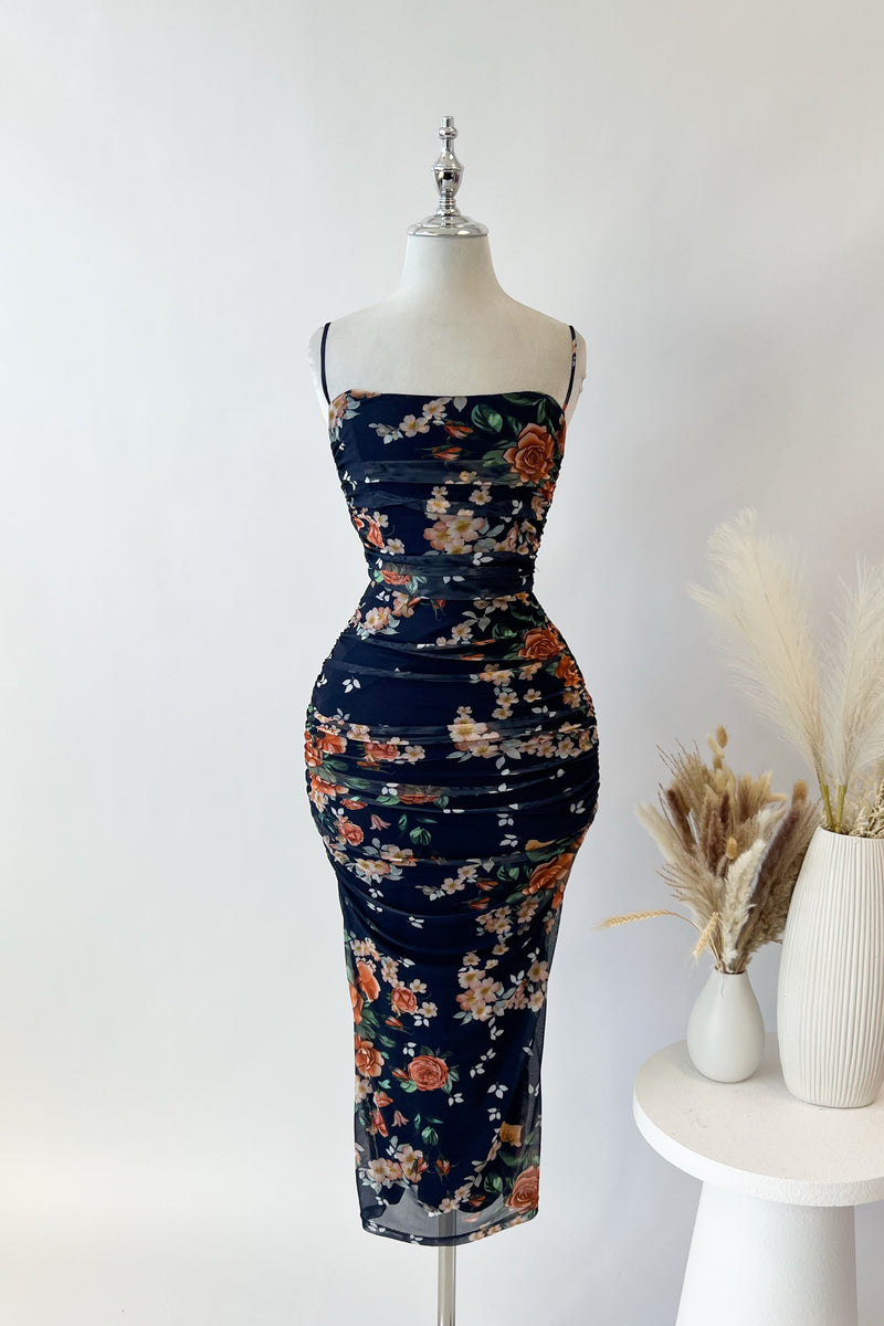 Amanda Floral Midi Dress (PRE-ORDER)