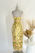Delilah Floral Maxi Dress - Lemon