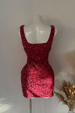 Pink Sequin Mini Dress - SAMPLE SALE