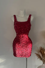 Pink Sequin Mini Dress - SAMPLE SALE