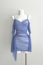 Elizabeth Mini Dress - Cornflower Blue
