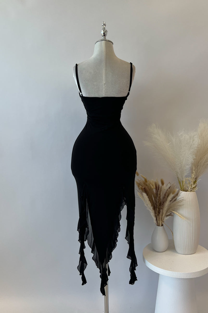 Annalise Midi Dress - Black