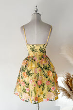 Lover Floral Mini Dress - Yellow