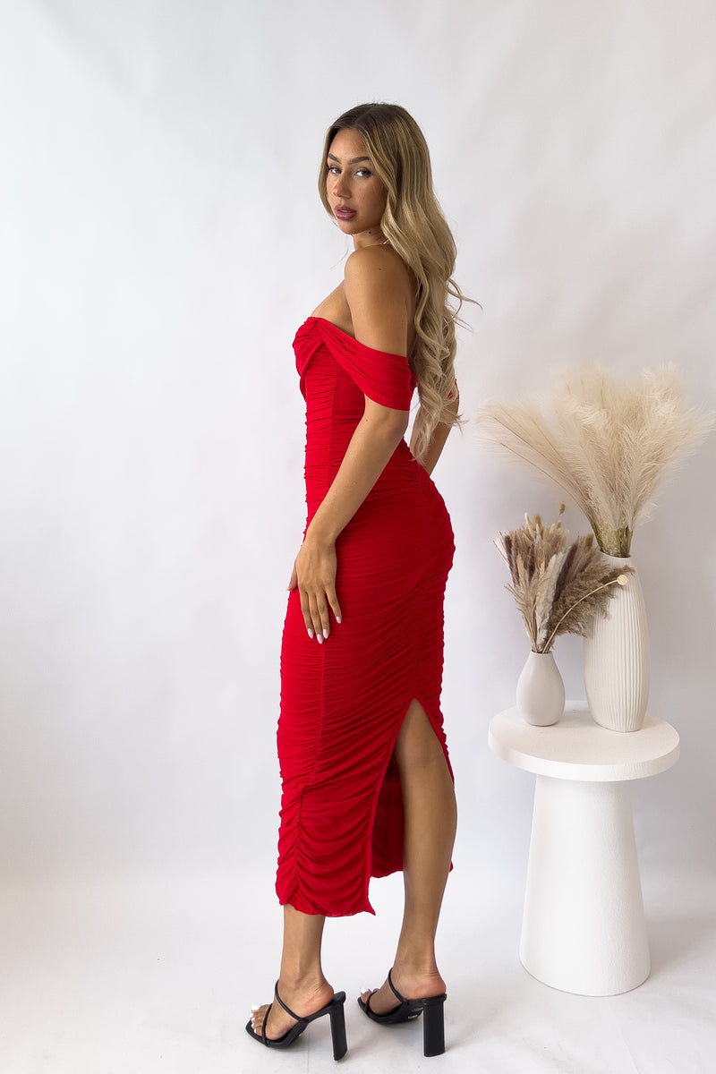 Regan Maxi Dress - Red