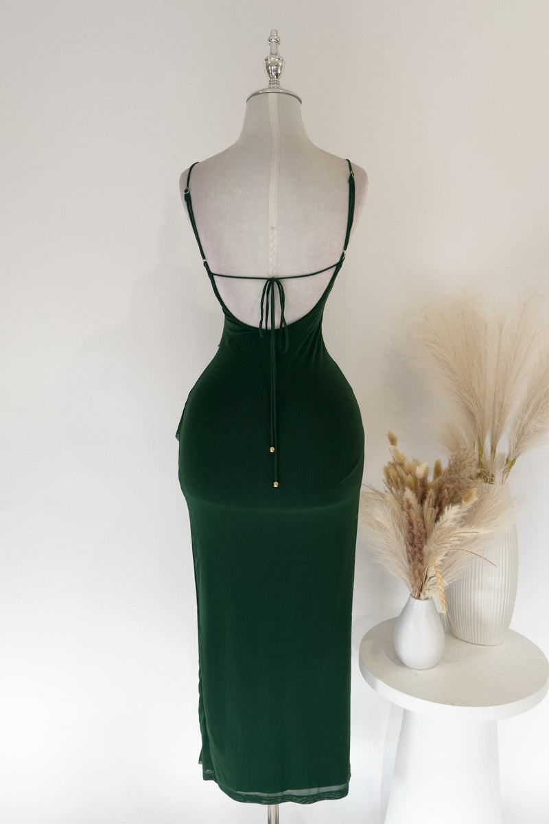 Abigail Midi Dress - Green