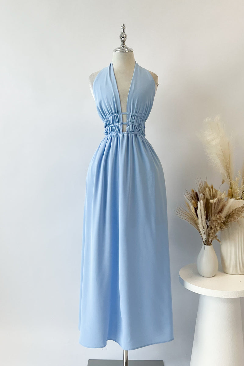 India Midi Dress - Blue