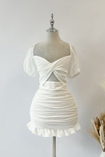 Yianni Mini Dress - White