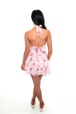 Anna Floral Mini Dress - Pink