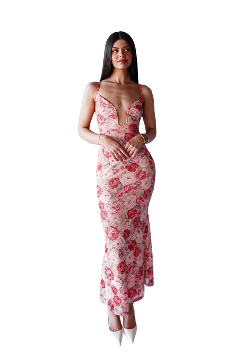 Angelina Floral Maxi Dress