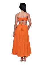 Rochelle Midi Dress - Orange