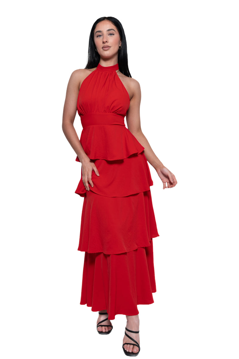 Chiara Maxi Dress - Red