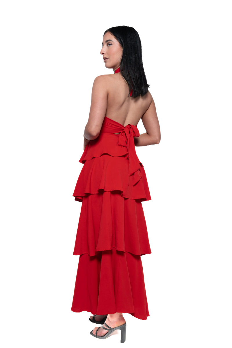 Chiara Maxi Dress - Red