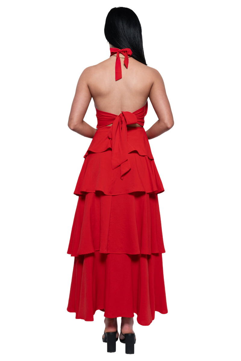 Chiara Maxi Dress - Red