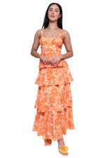 Darcy Floral Maxi Dress - Orange