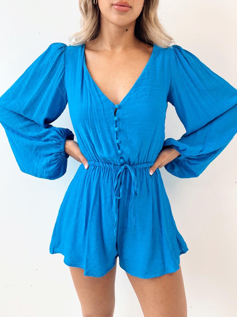 Cedar Playsuit - Blue
