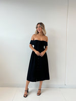 Emma Midi Dress- Black
