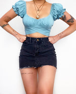 Otto Crop Top - Turquoise