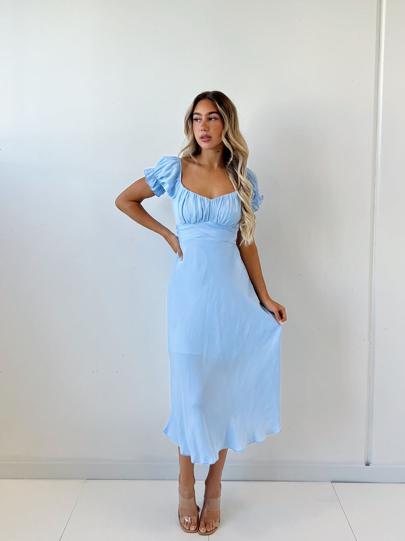 Ellison Midi Dress - Blue
