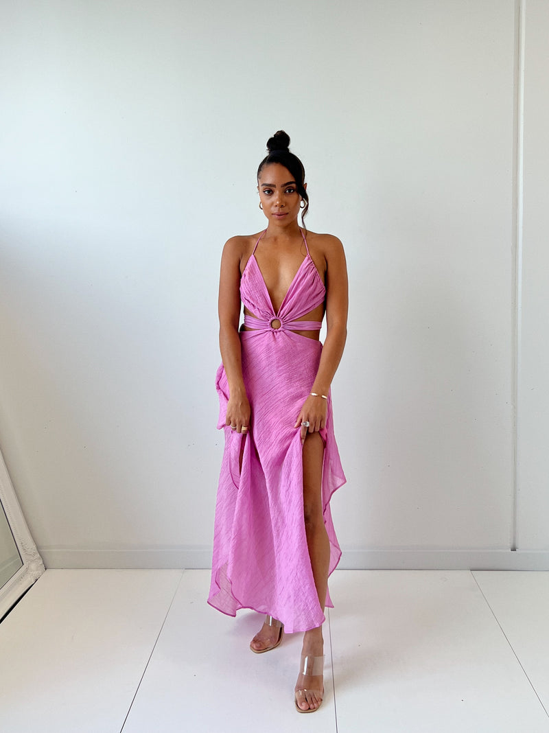 Ishara Midi Dress - Pink