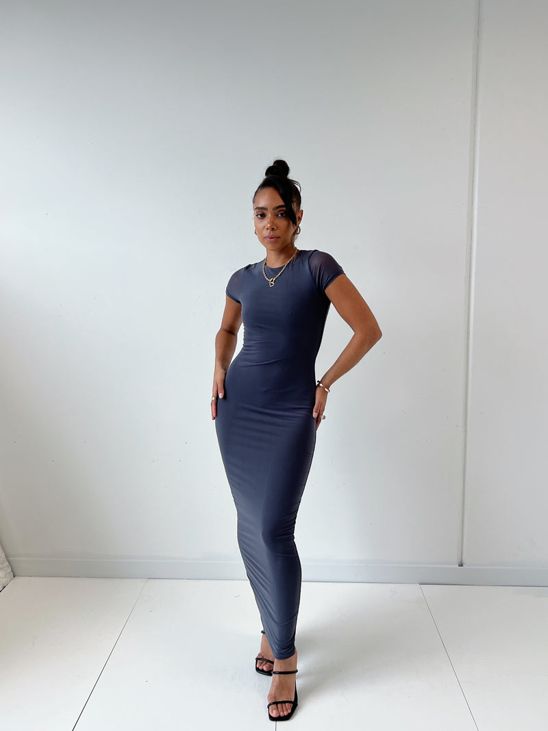 Gretchen Maxi Dress - Grey