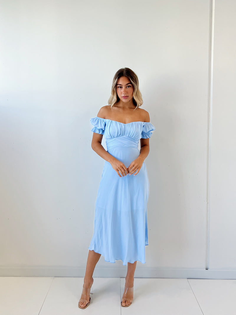 Ellison Midi Dress - Blue