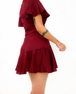 Tara Mini Dress - Wine