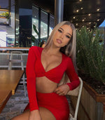 Ryan Two Piece Set - Red