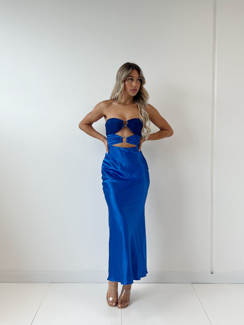 Lucas Maxi Dress - Blue