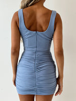 Jolene Mini Dress - Blue