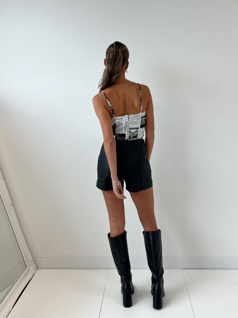 Lyon Leather Shorts