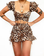 Leopard Mini Skirt - Sample Sale