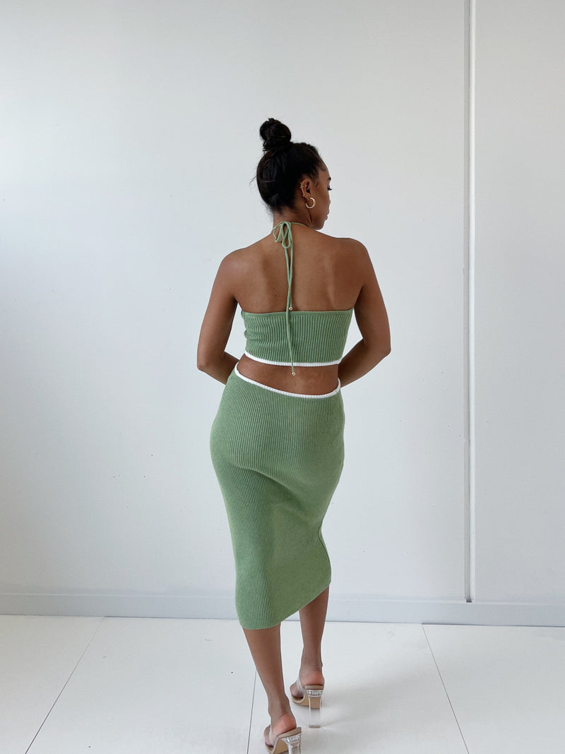 Allura Midi Dress - Green